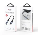 كابل YAU38 يسيدو المصنوع من سبائك الألومنيوم والنايلون  USB-C Type c إلى مقبس صوت Aux مقاس 3.5 مم وكابل سماعة رأس USB - يسيدو