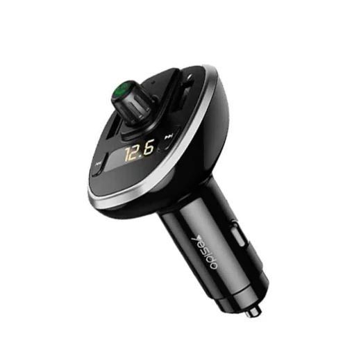 شاحن سيارة مزود بجهاز إرسال FM، ومنفذي USB مزدوجين بقوة 3 أمبير، وبطاقة U-Disk TF  من يسيدو - يسيدو - Image 5