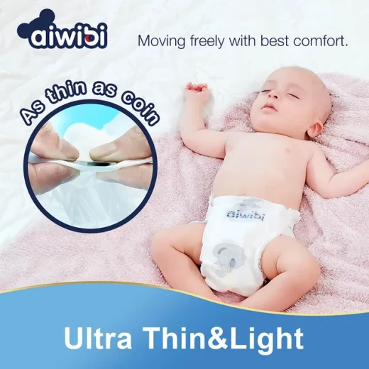 حفاضات أطفال مقاس 4 كبير 44 قطعة من أيويبي - Aiwibi - Image 2