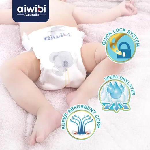 حفاضات أطفال  مقاس 5 من أيويبي(XL) 40 قطعة - Aiwibi - Image 4
