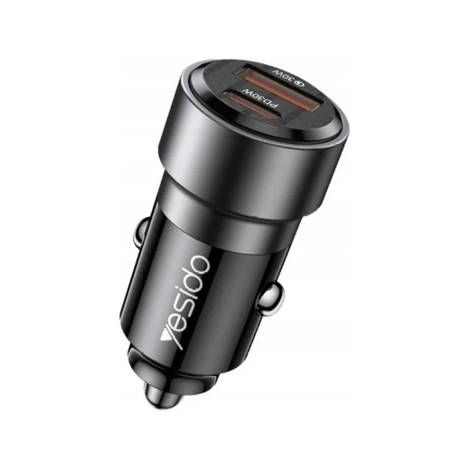 شاحن سيارة Y55  النوع C للشحن السريع 60 وات مع كابل  USB-C إلى  Type-C أسود  من يسيدو - يسيدو - Image 8