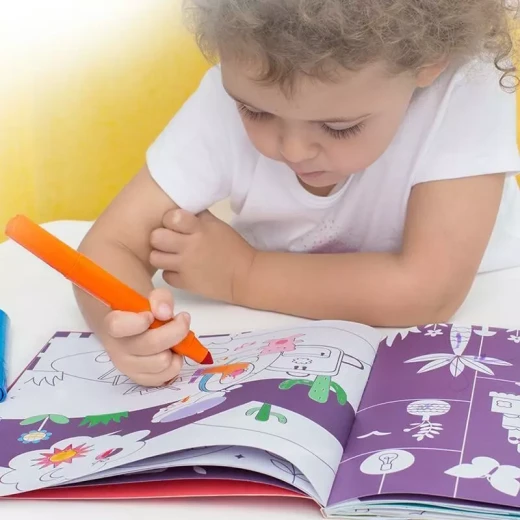 كتاب تلوين رسم - مغامرة البالون للأولاد من ميدير - ميدير - Image 3