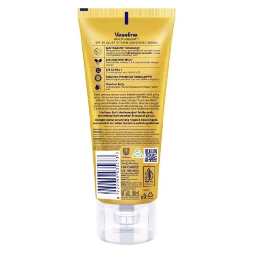 سيروم هيلثي برايت جلوتا فيتامين SPF 30 PA++ للوقاية من الشمس 180 مل من فازلين - فازلين - Image 2