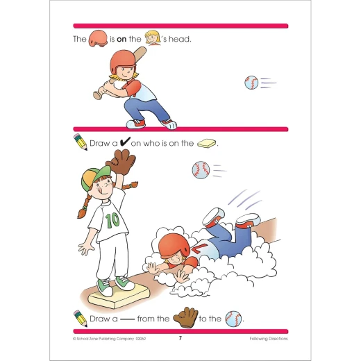 قصة اتباع التوجيهات - كتاب تدريبات ما قبل المدرسة من سكول زون - سكول زون - Image 5