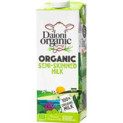 Daioni Organic Semi Skimmed Cow's Milk, 1L