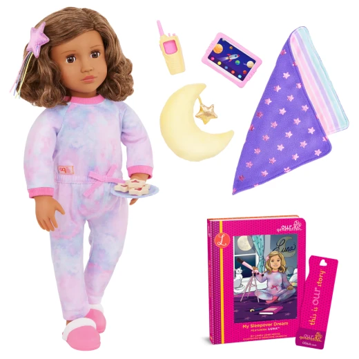 دمية لونا القابلة للتحريك لحفلات النوم بطول 46 سم أور جنريشن - أور جيناريشن - Image 4