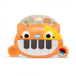 B. Toys Baby Piano Songs, Sounds & Lights- Sensory Baby Toys Mini Meowsic Orange 16.21 cm Mini Meowsic 6 Months +