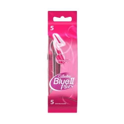 Gillette Venus Blue 2 Plus Disposable Razors, 2 Bladed, 5PCS