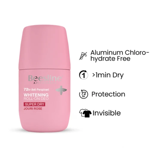 Beesline Roll On Super Dry Deodorant, Jouri Rose Flavor, 50 ml - Beesline - Image 5