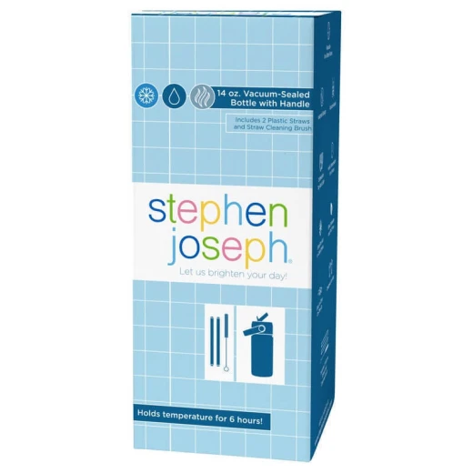 Stephen Joseph Insulated Stainless Steel Water Bottle With Handle Shark 414ml 3+ Years - Stephen Joseph - Image 3
