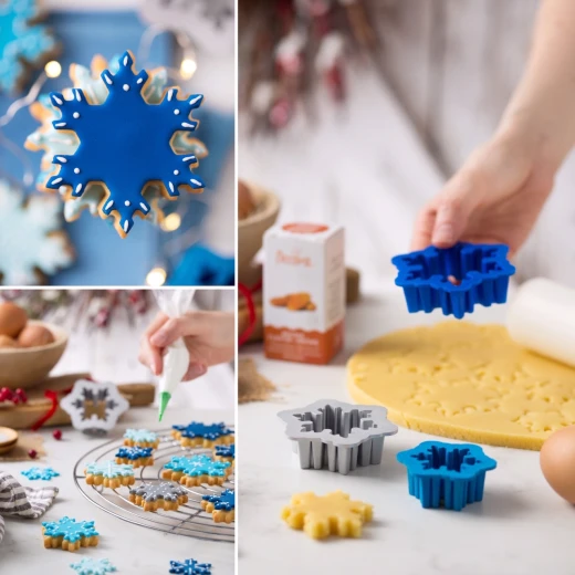 طقم 3 قطع قطاعات نجمة الثلج من ديكورا - ديكورا - Image 3