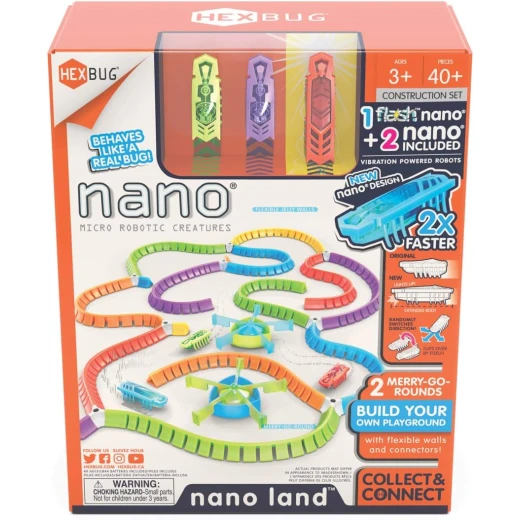 Flash Nano Land Colorful Sensory Playset for Kids Mold Your own Playground Over 40 Pieces and Batteries Included Multicolor Flash Nano Land Colorful Sensory Playset for Kids Mold Your own Playground Over 40 Pieces and Batteries Included Multicolor