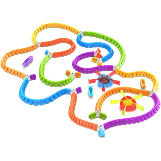 Flash Nano Land Colorful Sensory Playset for Kids Mold Your own Playground Over 40 Pieces and Batteries Included Multicolor - Hexbug - Image 7