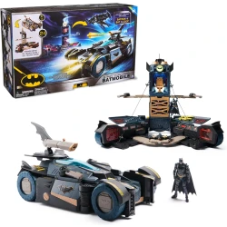 Spin Master Batman Ultimate Transforming Batmobile Playset 2 in1 Playset with Exclusive Figure, Glider, Lights & Sounds for Kids Aged 4+