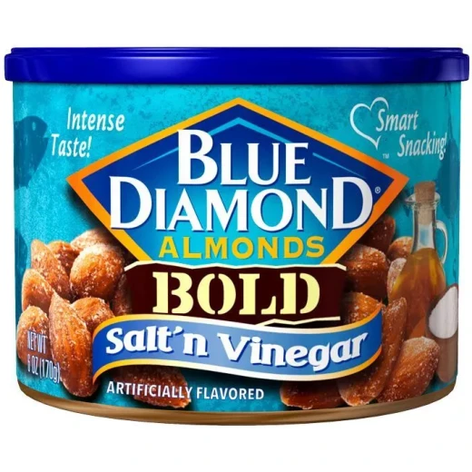 لوز بالملح والخل 170 غم من بلو دايموند ألومندز لوز بالملح والخل 170 غم من بلو دايموند ألومندز
