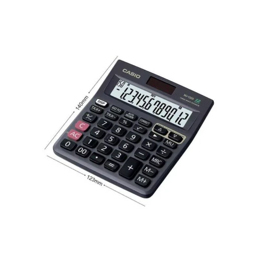 آلة حاسبة المكتبية MJ120D، 300 خطوة للتحقق والتصحيح، باللون الأسود من كاسيو - كاسيو - Image 4