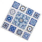 كوستر كاسابلانكا بتصميم متقاطع أبيض 20 سم × 20 سم × 1 سم من كوشن بروفِي - كوشن بروفِي