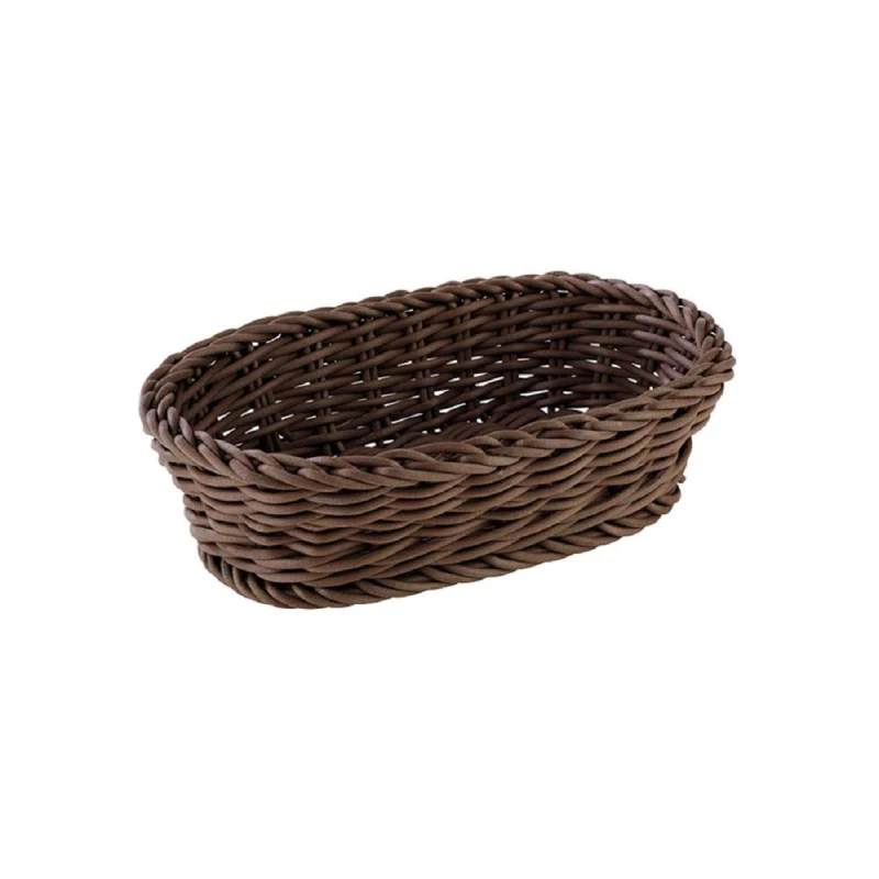 APS Oval Basket 19x12 H 6cm Dark Brown - APS