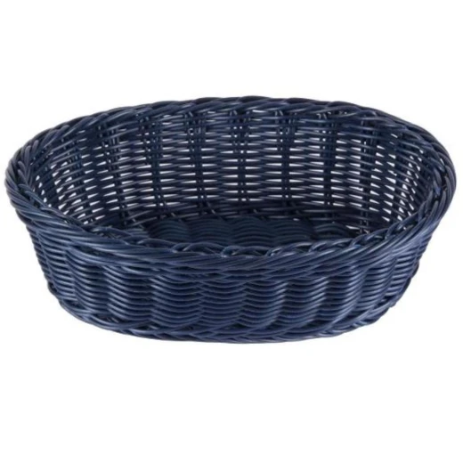 سلة بيضاوية من البولي بروبلين من قطر 23×16 سم، باللون الأزرق من تيبل كرافت سلة بيضاوية من البولي بروبلين من قطر 23×16 سم، باللون الأزرق من تيبل كرافت