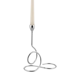 Mascagni Candle Holder single Silver