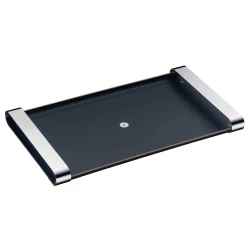 WMF Club Wooden Serving Tray Black with Steel Handle