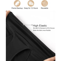 Fashionable 5 Hipster black briefs Size S (36-38 EU)