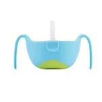 B.Box XL Bowl + Straw , Ocean Breeze 12m+ - B.Box
