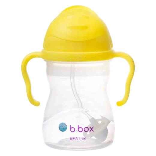 B.Box Feeding Set,Divider Plate, Sippy Cup & Cutlery Set, lemon sherbet - B.Box - Image 3