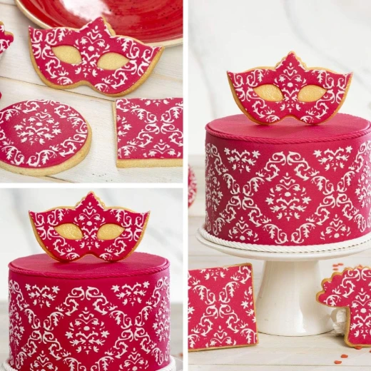 قوالب كوكيز ديكورا ماسك قطعتين 11×6×2.2 سم ارتفاع - ديكورا - Image 7