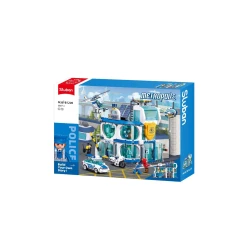 Sluban - Metropolis - Central Police Station (Pull Back) - Building Blocks- Age 6+