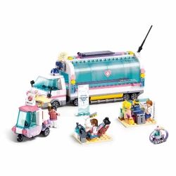Sluban - Metropolis - Mobile Nursing Car - Building Blocks- Age 6+