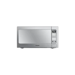 Sharp 62L Stainless Steel Microwave Oven with Grill and Pre-Set Programs for Easy Cooking | Family-Sized Appliance