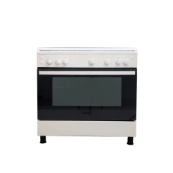 Frigidaire 88L Oven – 90x60cm – 5 Burners with Full Safety System – White – Model FNGB90JFUW – Practical design for cooking and baking with even heat distribution and safe and efficient performance in the kitchen