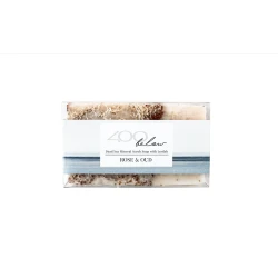 400 Below Dead Sea Mineral Scrub Soap with Loofah Rose & Oud