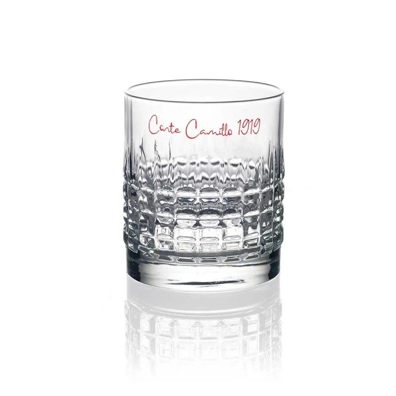 IVV Signature DOF Tumbler Conte Camillo Set of 2 Pieces, Transparent Glass, Luxury Glassware, Modern and Stylish, Perfect for Everyday Use and Special Occasions - IVV