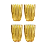 Guzzini Guzzini Dolcevita Tumblers Set of 4 Pieces Yellow, BPA-Free, Designed by Pio & Tito Toso, Stylish and Durable - Guzzini