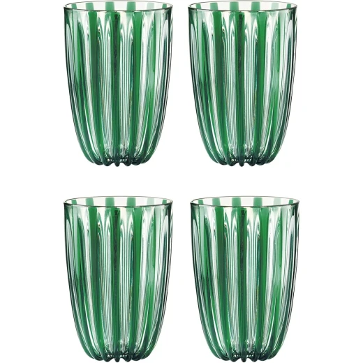 Guzzini Guzzini Dolcevita Tumblers Set of 4 Pieces Green, BPA-Free, Designed by Pio & Tito Toso, Stylish and Durable Guzzini Guzzini Dolcevita Tumblers Set of 4 Pieces Green, BPA-Free, Designed by Pio & Tito Toso, Stylish and Durable