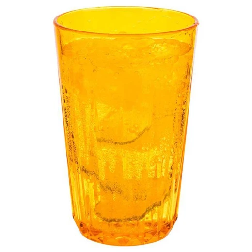 APS Crystal Reusable Trans Tumbler 500ml Orange Unbreakable, Dishwasher Safe, Stackable, BPA-Free - APS - Image 2