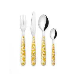 Guzzini Blues Cutlery Set of 24 Pieces Amber Stainless Steel