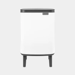Brabantia Bo Waste Bin Hi 7 Liter Stainless Steel Easy to use soft closing lid Hygienic White