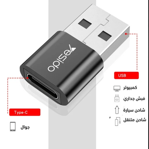 محول يسيدو GS09 من USB 3.0 ذكر إلى USB-C أنثى OTG - يسيدو - Image 4