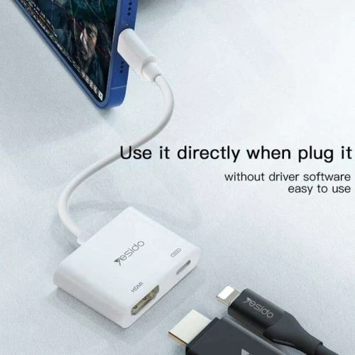محول يسيدو HM06 لايتنينغ إلى HDMI، كابل فيديو 4K عالي الجودة - يسيدو - Image 10