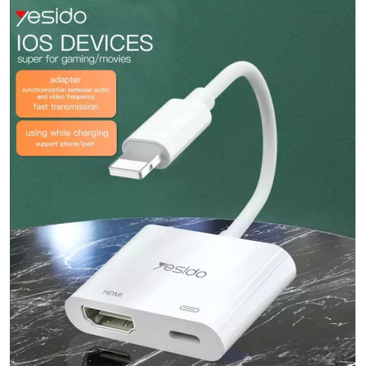 محول يسيدو HM06 لايتنينغ إلى HDMI، كابل فيديو 4K عالي الجودة - يسيدو - Image 8
