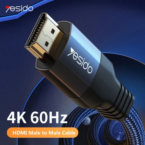 كابل محول يسيدو 4K ذكر إلى ذكر بدون ضوضاء مع تقنية HDR ديناميكية وموصل مطلي، نفس الشاشة - يسيدو - Image 7