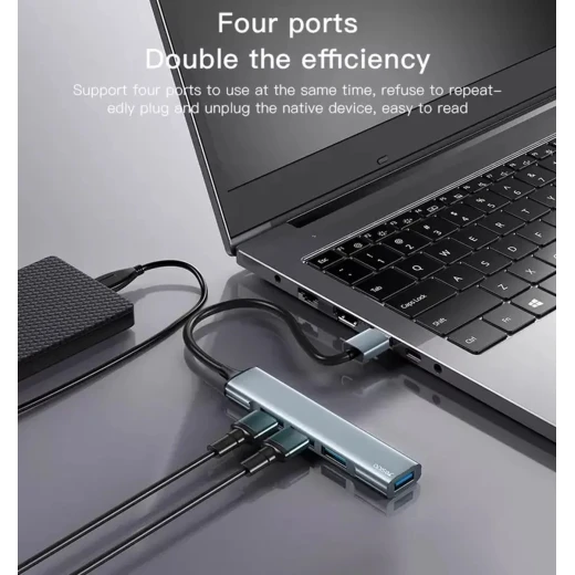 محور يسيدو HB18 USB - 4 في 1 متعدد الوظائف - موزع USB - يسيدو - Image 3