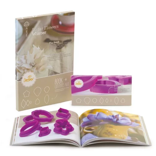 كتاب ديكورا الشتوي مع 8 قوالب، اللون بنفسجي، بحجم 15 × 10 × 4 سم كتاب ديكورا الشتوي مع 8 قوالب، اللون بنفسجي، بحجم 15 × 10 × 4 سم