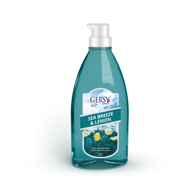 Gersy Face & Hand Soap, Sea Breeze Lemon Smell, 400 Ml - Gersy