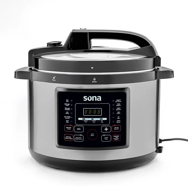 Sona Pressure Cooker 1300W, 8L Capacity, 14 Programs - Sona