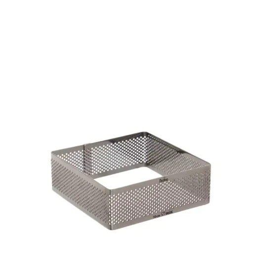 قالب حلقة مربعة مثقبة من الفولاذ المقاوم للصدأ 10 × 10 × 3.5 سم من ديكورا قالب حلقة مربعة مثقبة من الفولاذ المقاوم للصدأ 10 × 10 × 3.5 سم من ديكورا