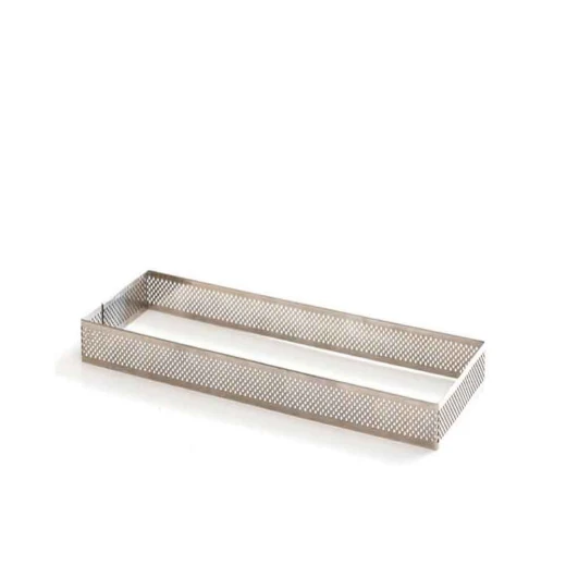 قالب حلقة مستطيلة مثقبة من الفولاذ المقاوم للصدأ 8 × 19 × 3.5 سم من ديكورا قالب حلقة مستطيلة مثقبة من الفولاذ المقاوم للصدأ 8 × 19 × 3.5 سم من ديكورا